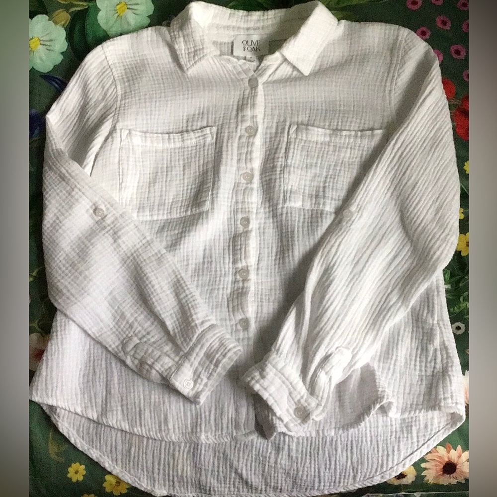 Olive & Oak|White Button Down